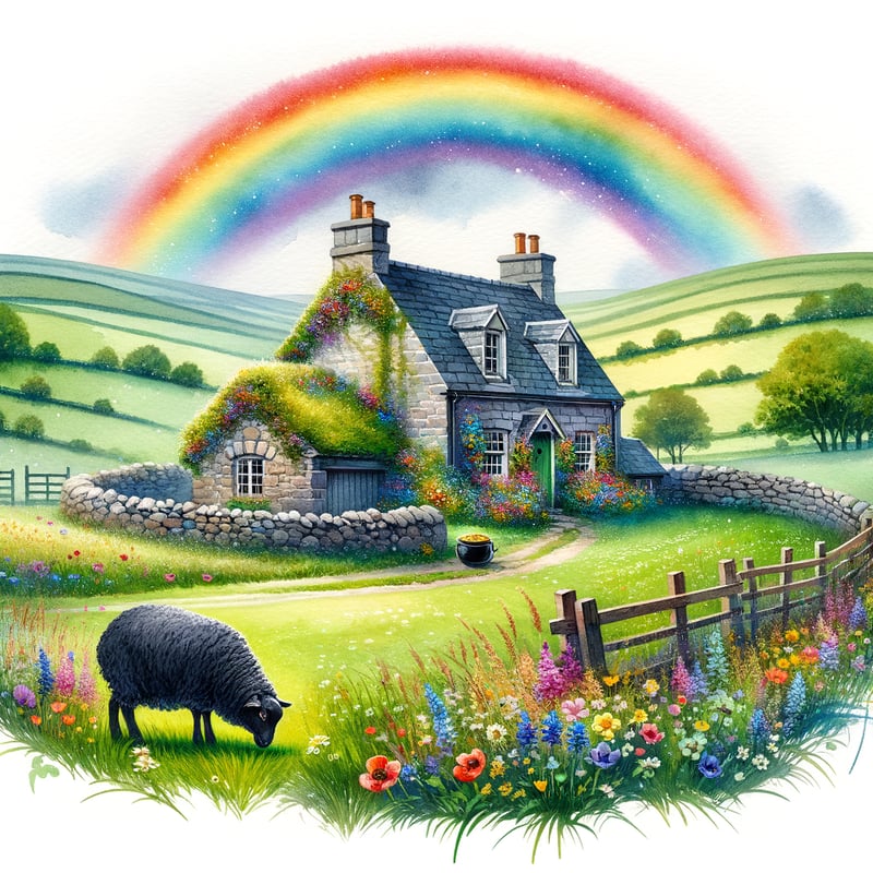 Whimsical Irish Countryside Cottage