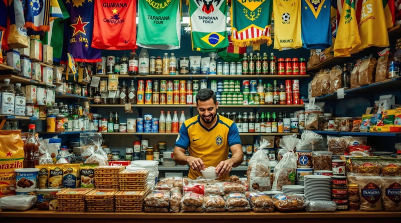 Colorful Brazilian Mercadinho Scene