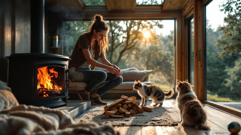 Cinematic Eco-Living Scene
