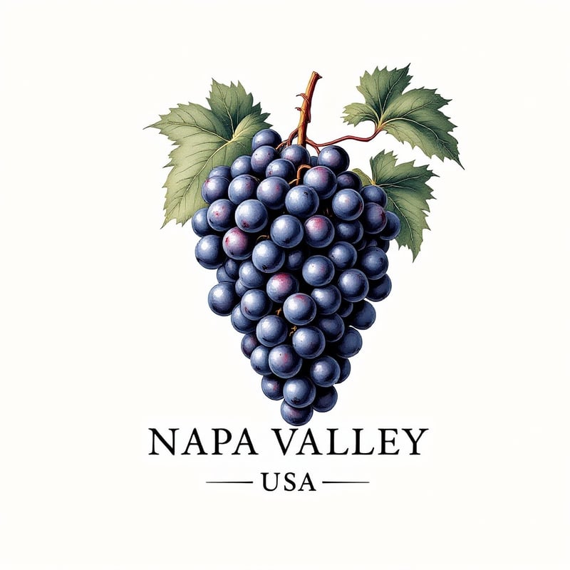 Minimalist Napa Valley Cabernet Grapes
