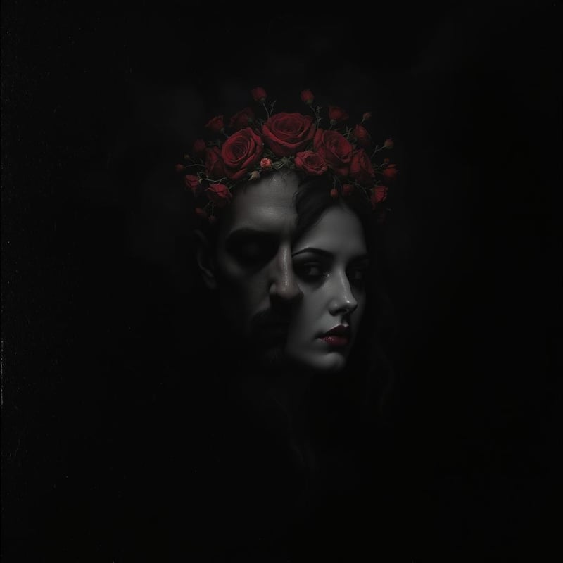 Moody Gothic Father-Daughter Album Cover