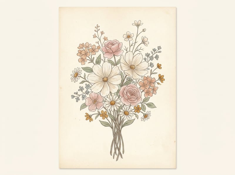 Vintage Floral Illustration