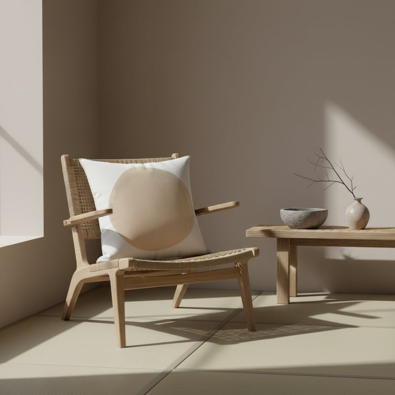 Zen-Inspired Japandi Interior Vignette