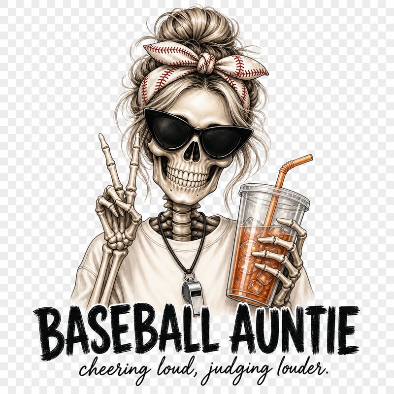 Skeleton Portrait with Sunglasses and Bandana