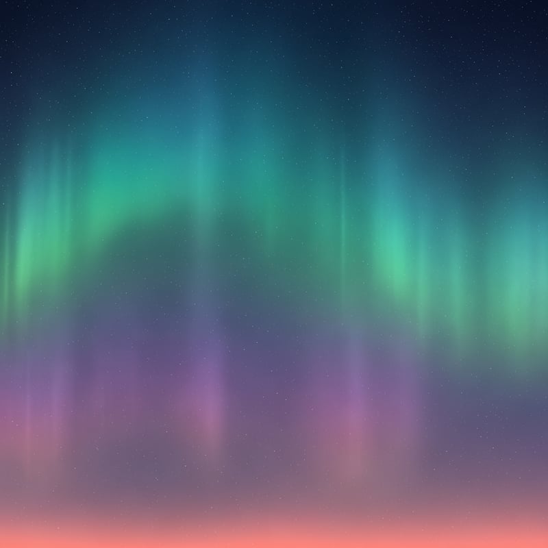 Seamless Celestial Aurora Sky Pattern