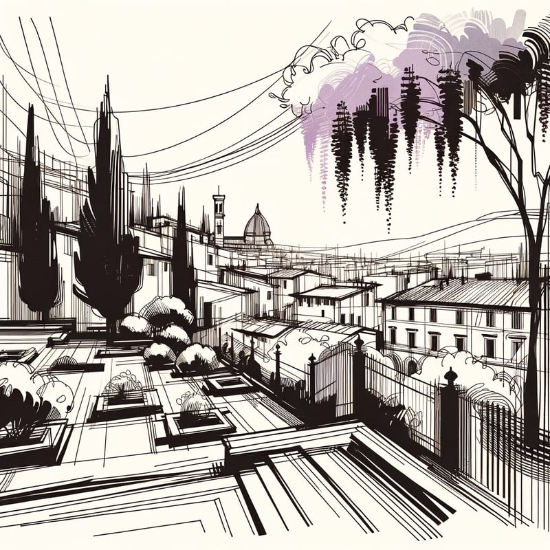 Abstract City View of Giardino Bardini