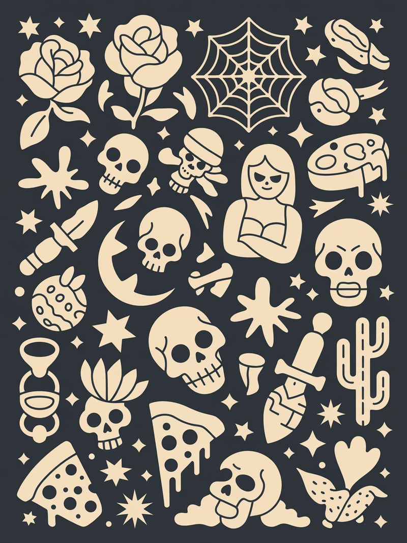 Eclectic Tattoo Flash Patterns