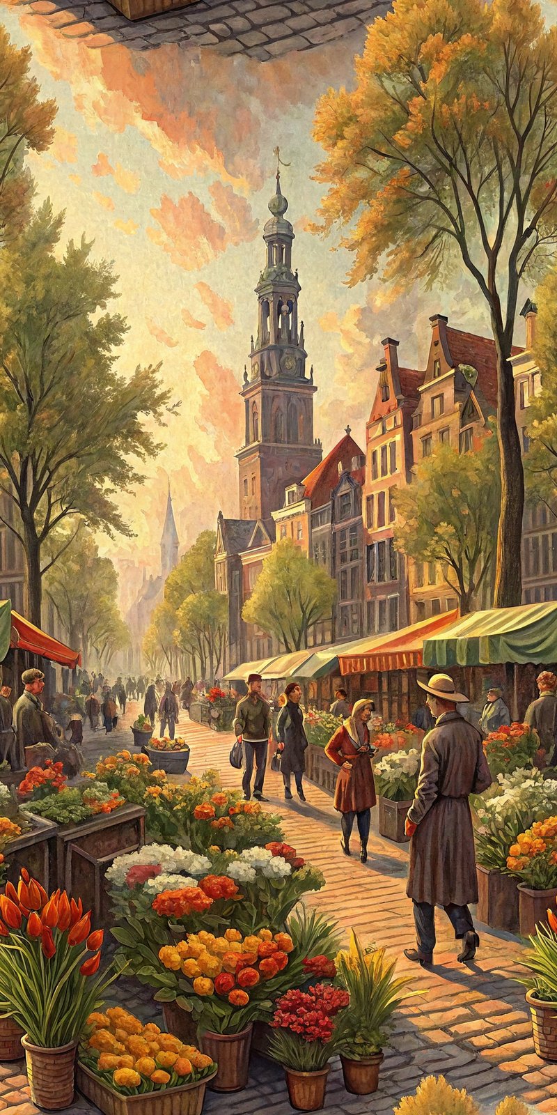 Vivid Urban Oil Painting Market