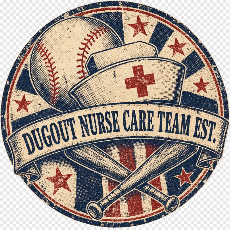Vintage Bootleg Nurse Baseball Badge
