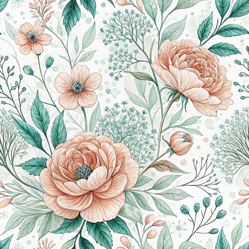 Pastel Floral Nursery Pattern