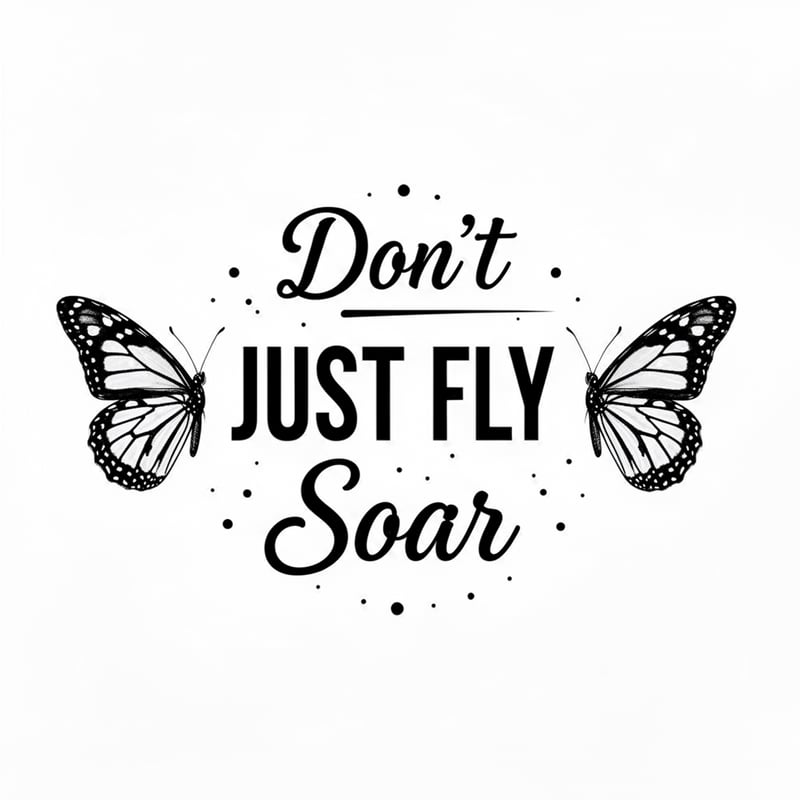 Black & White Motivational Quote Design