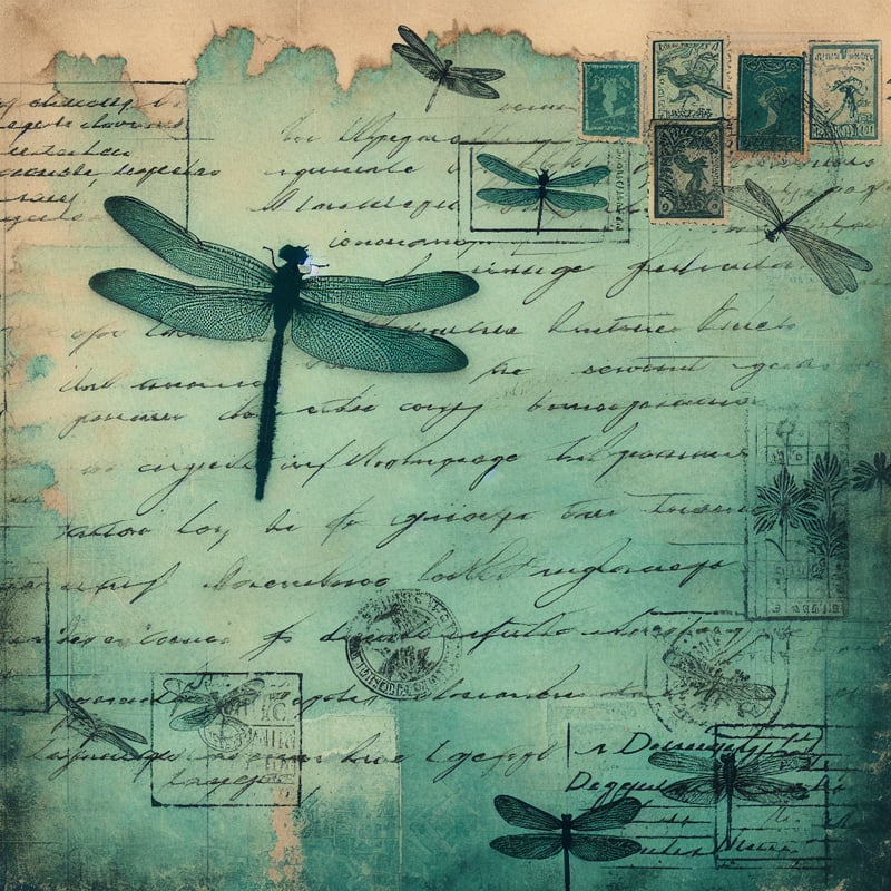 Antique Teal Handmade Paper Texture
