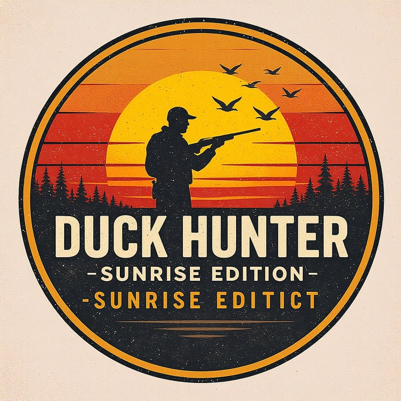 Retro Duck Hunter Emblem