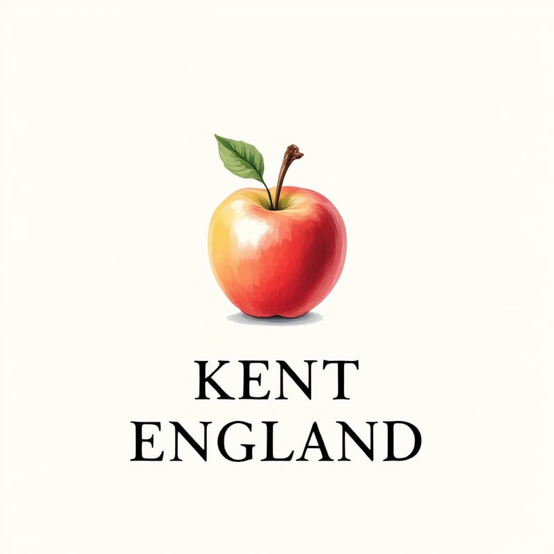 Minimalist Botanical Apple Design