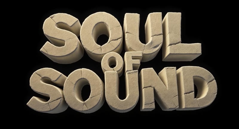 3D Sandstone Letters 'Soul Of Sound'