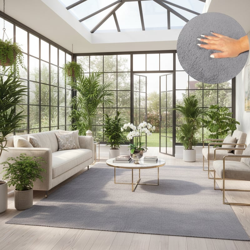 Luxury Conservatory Rug Mockup