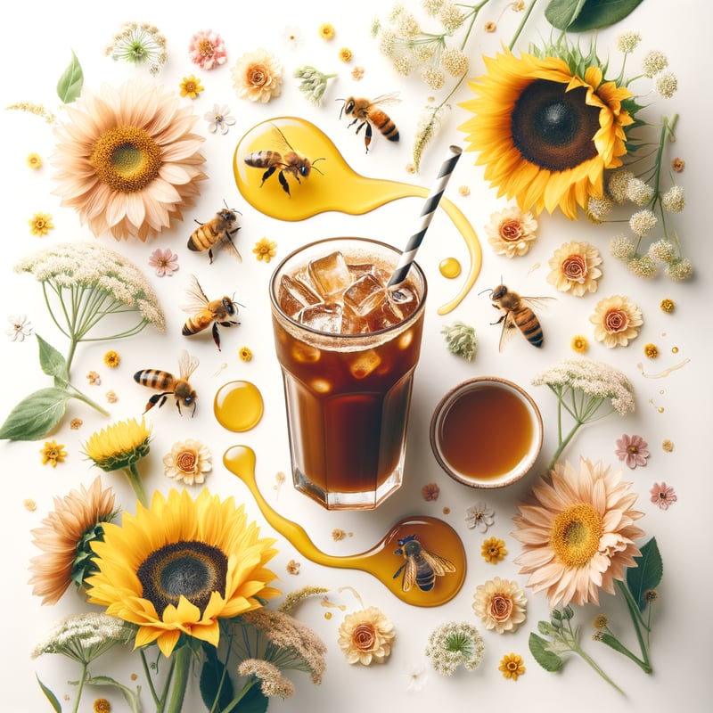 Honey Inspired Sunflowers with Bees