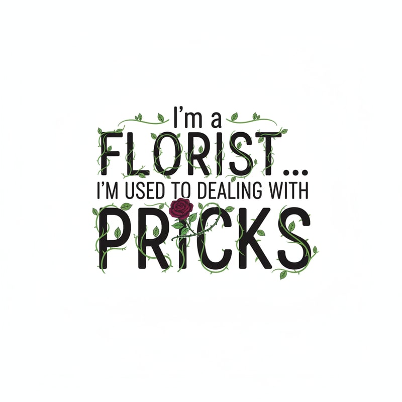 Floral Typography Graphic Design