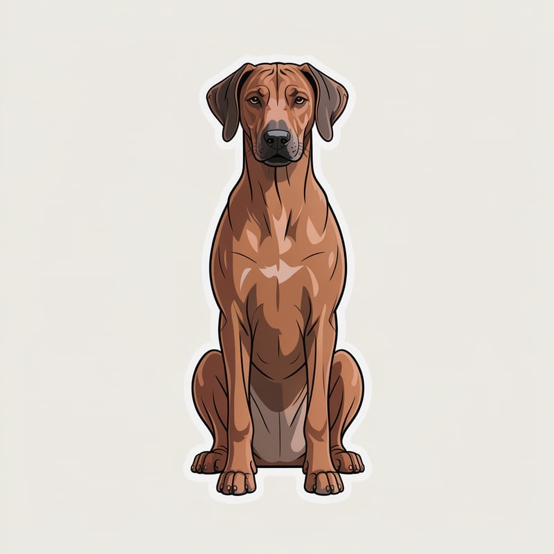 Rhodesian Ridgeback Dog Art