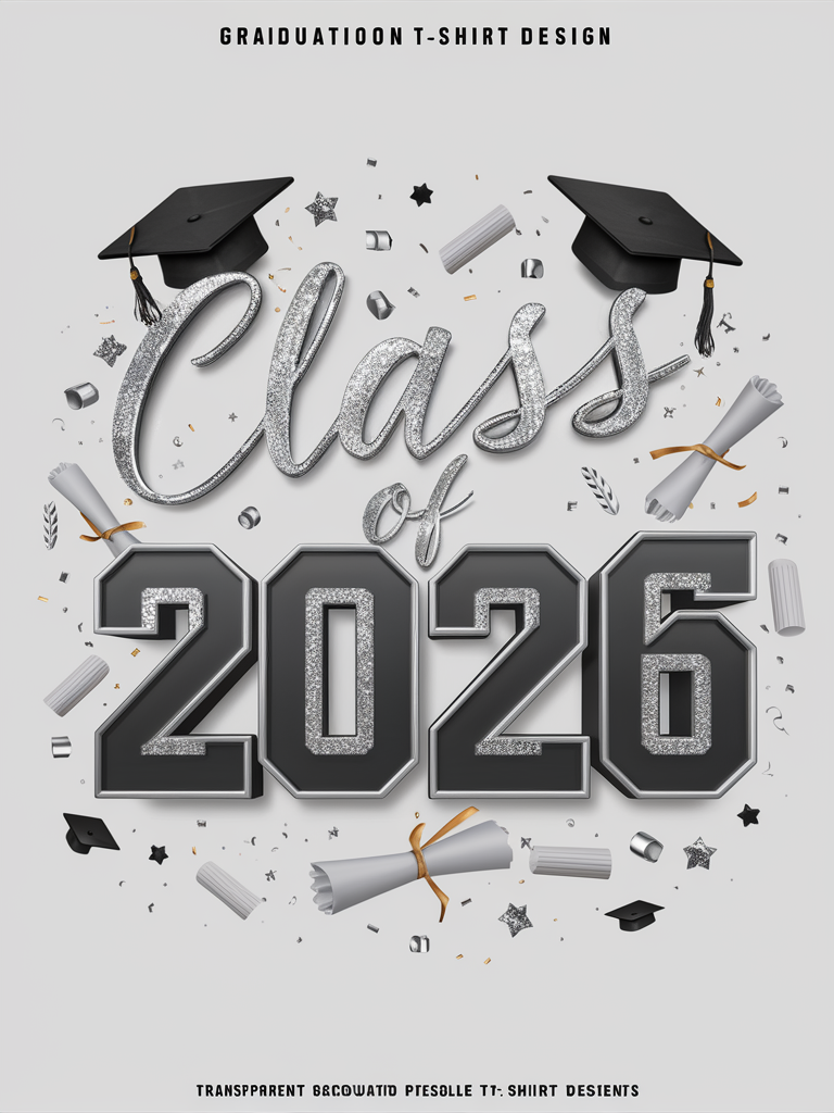 Modern Graduation Class of 2026 Tee