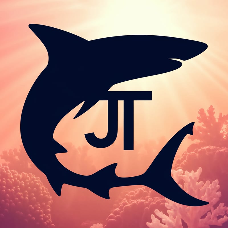 Hammerhead Shark Monogram Design