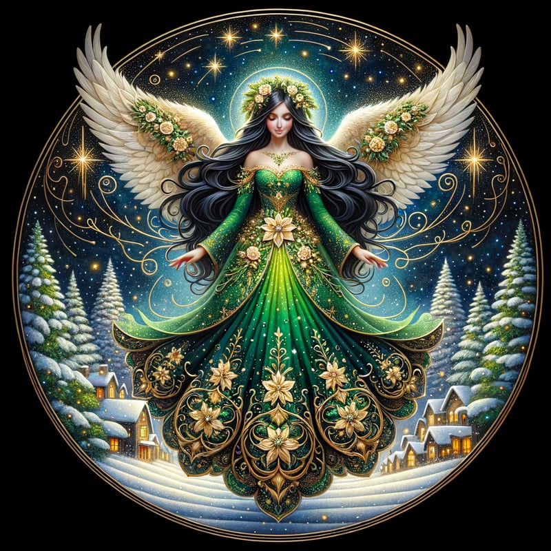 Mystical Christmas Angel Artwork