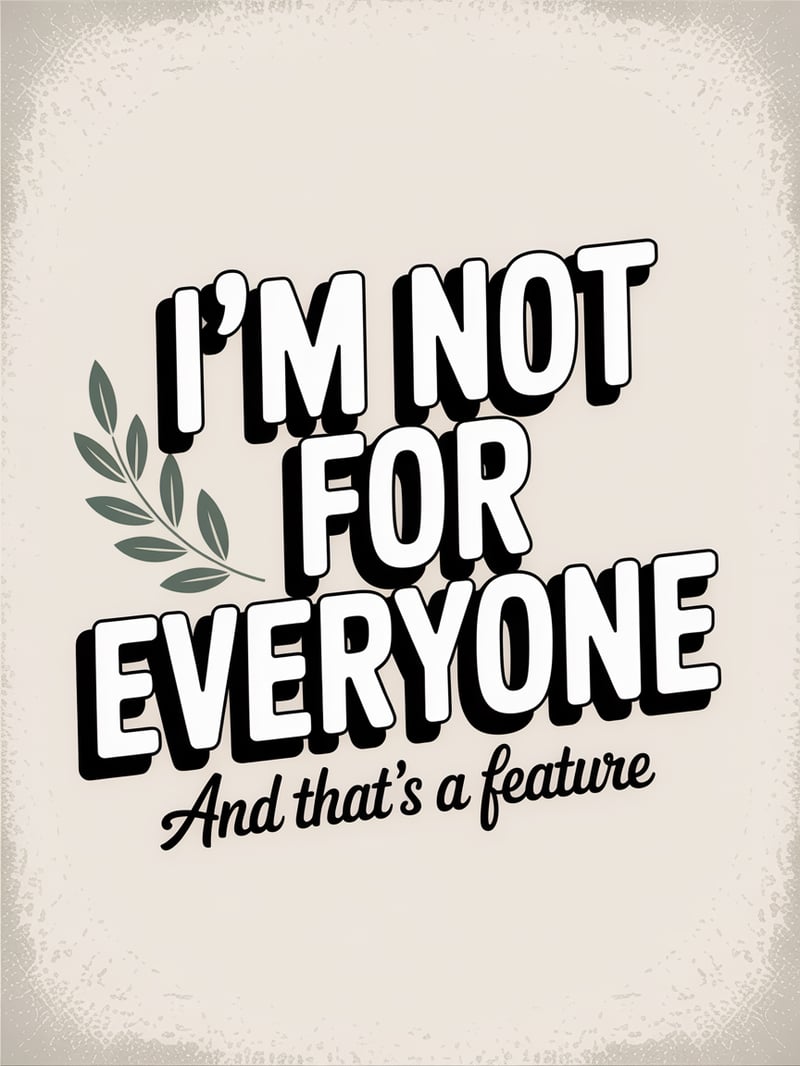 Modern Retro Sarcastic Typography