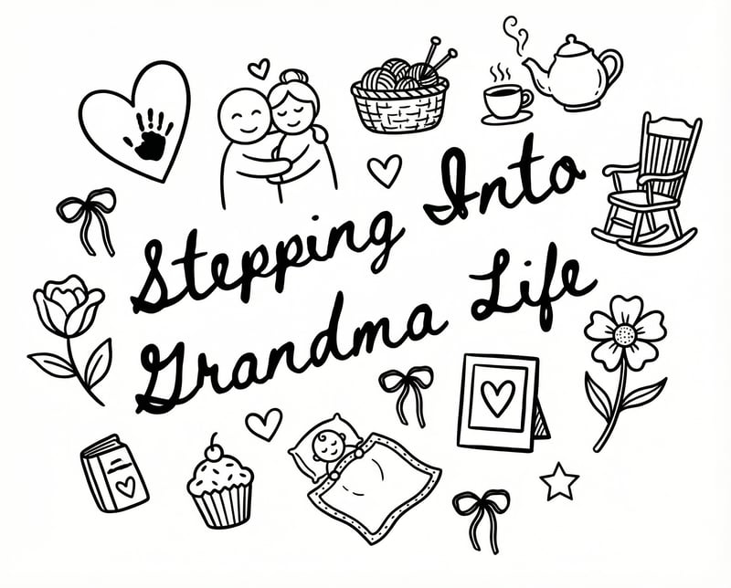 Handwritten Grandma Life Doodle Design