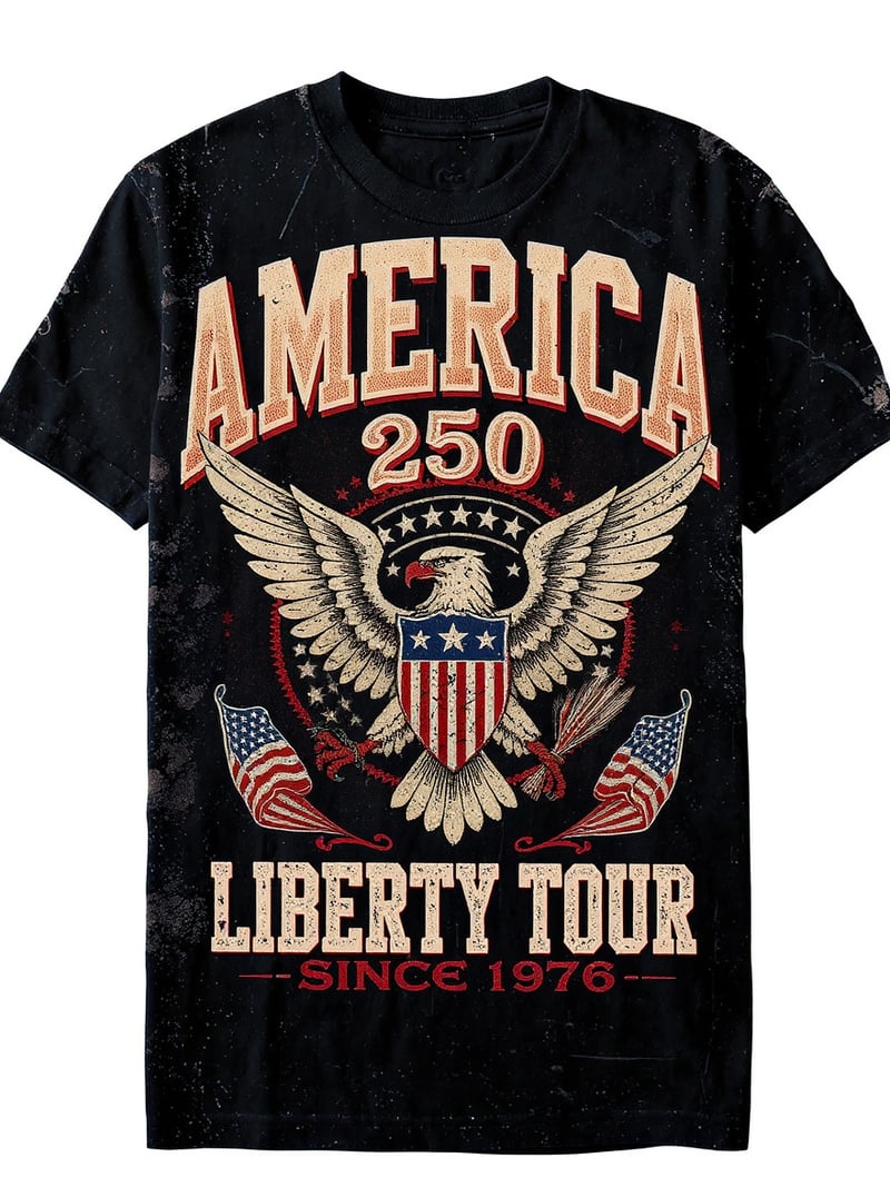 Vintage America 250 Tour Shirt Graphic