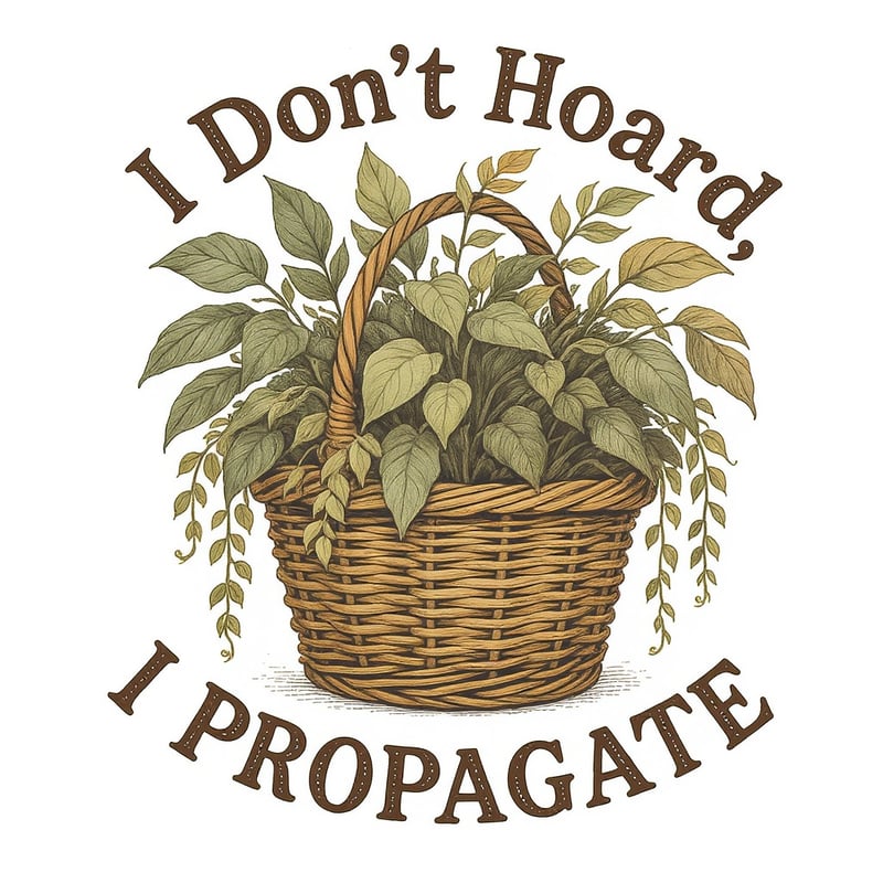 Vintage Wicker Basket with Plants