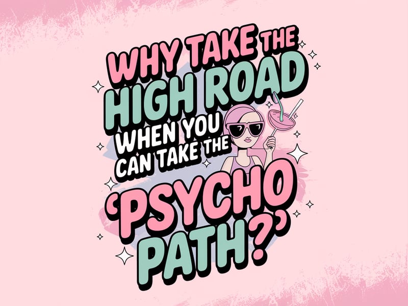 Psycho Path Quote T-Shirt Design