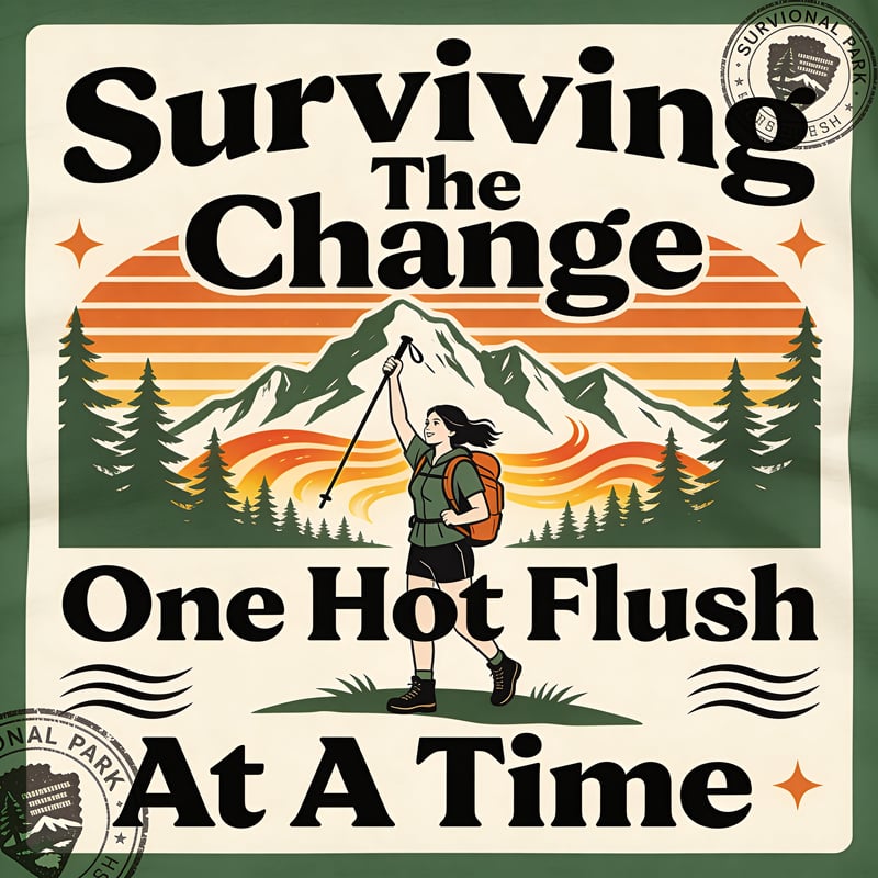 Vintage Menopause Adventure T-Shirt Design