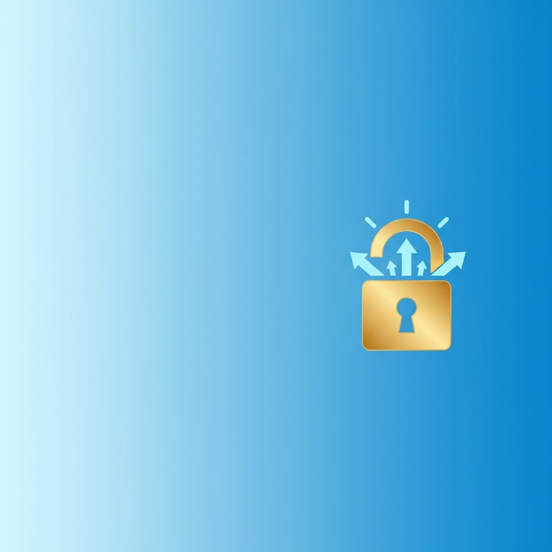 Gradient Blue Unlock Impact Icon