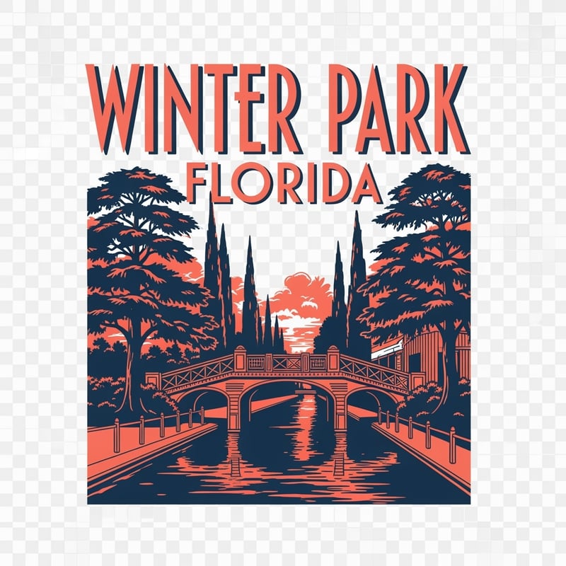 Retro Florida Winter Park T-shirt Design