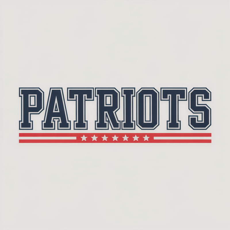 Bold Patriots Varsity Text Design
