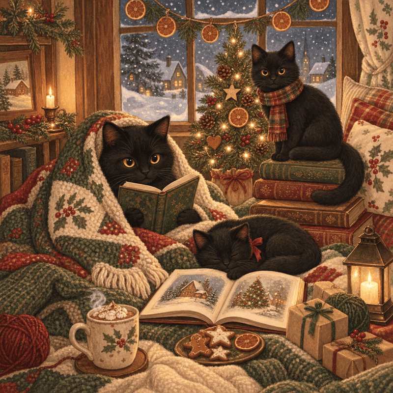 Cozy Cats Christmas Storytime