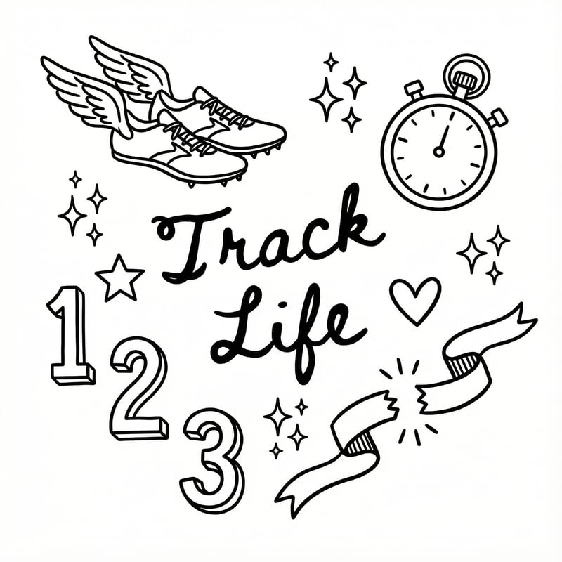 Track Life Monoline Doodle