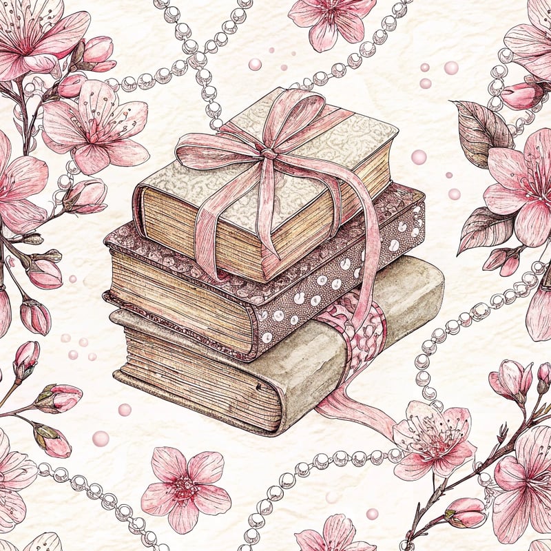 Elegant Vintage Book Pattern