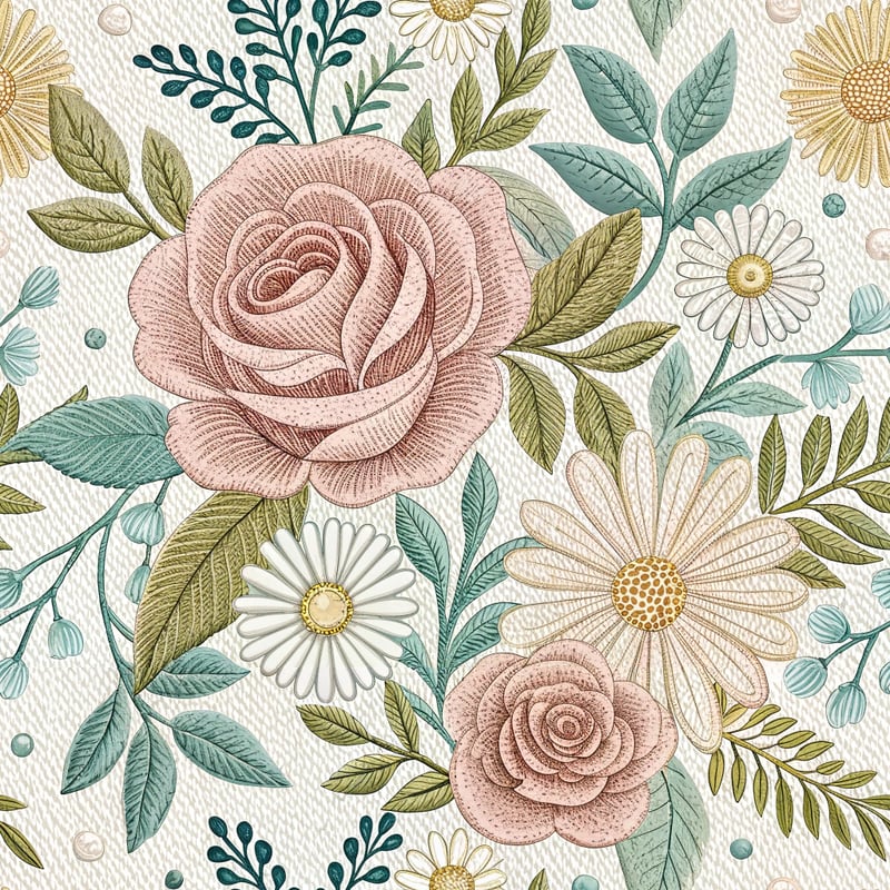 Embroidered 'Home Sweet Home' Design