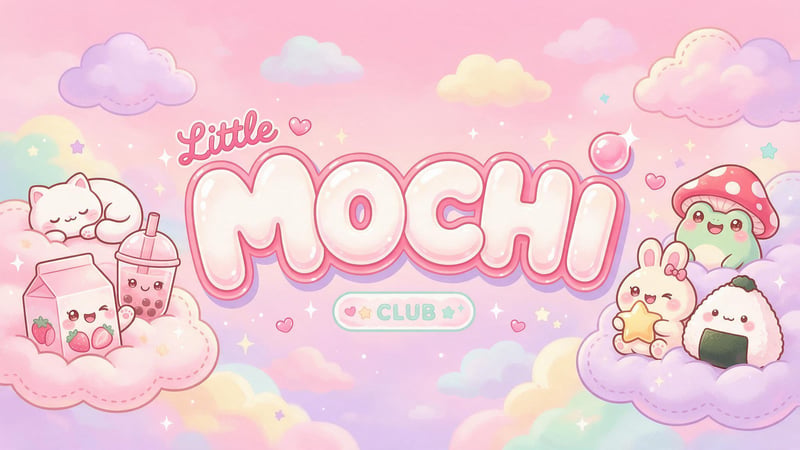 Mochi Club Pastel Kawaii Banner