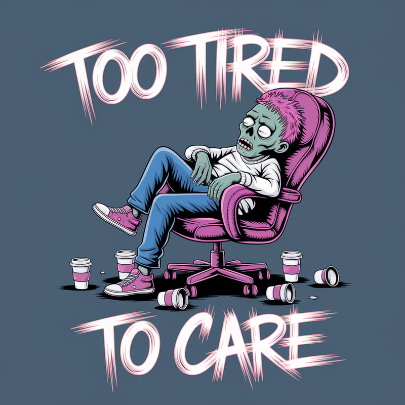 Bold Cartoon Zombie Streetwear Tee
