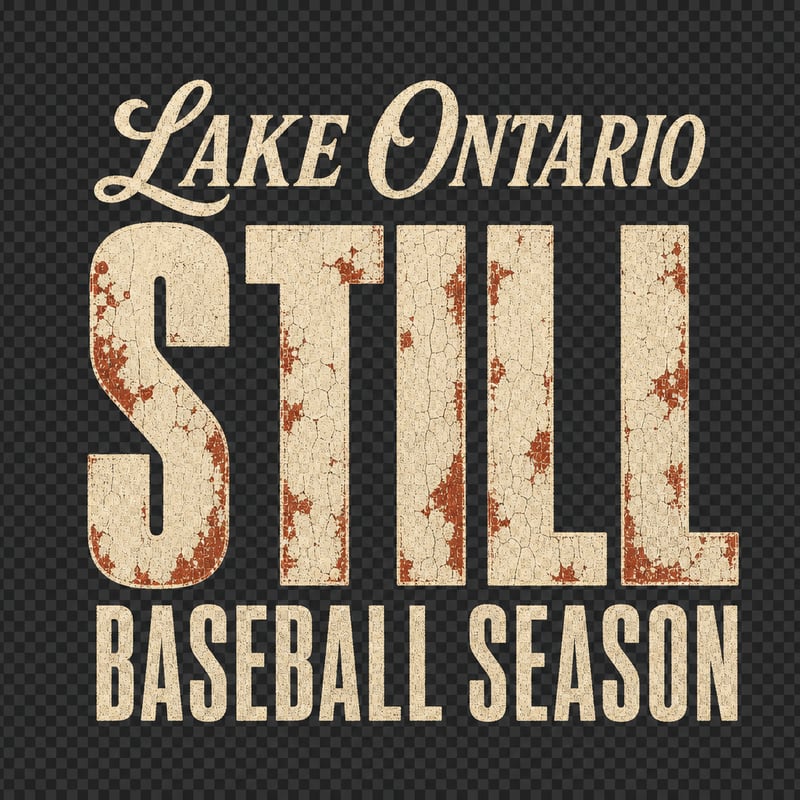 Lake Ontario Still Baseball Vintage Tee