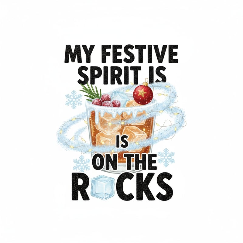 Festive Cocktail Quote Design