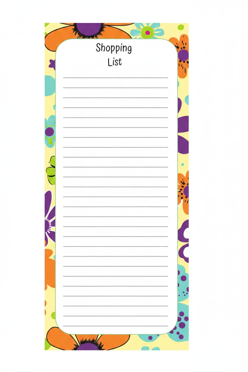 10x15cm Notepad Design PNG