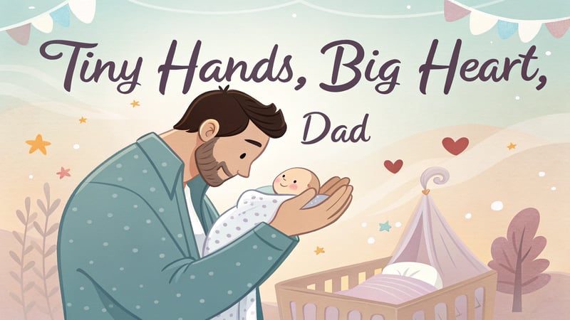 Tiny Hands Big Heart New Dad