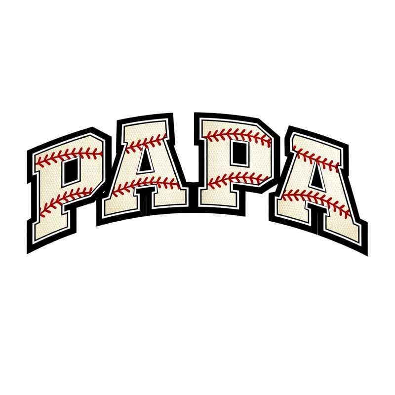 Papa Varsity Baseball Stitch Tee