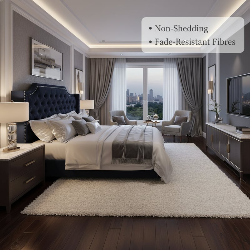 Non-Shedding Fade-Resistant Rug Fibres