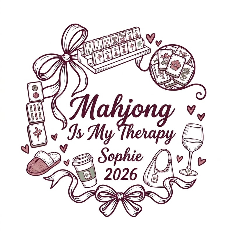 Mahjong Is My Therapy Artwork