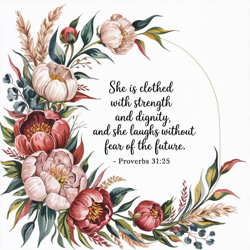 Bohemian Floral Watercolor Illustration