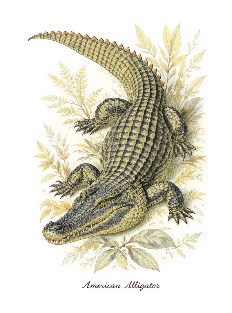 Vintage Florida American Alligator Plate